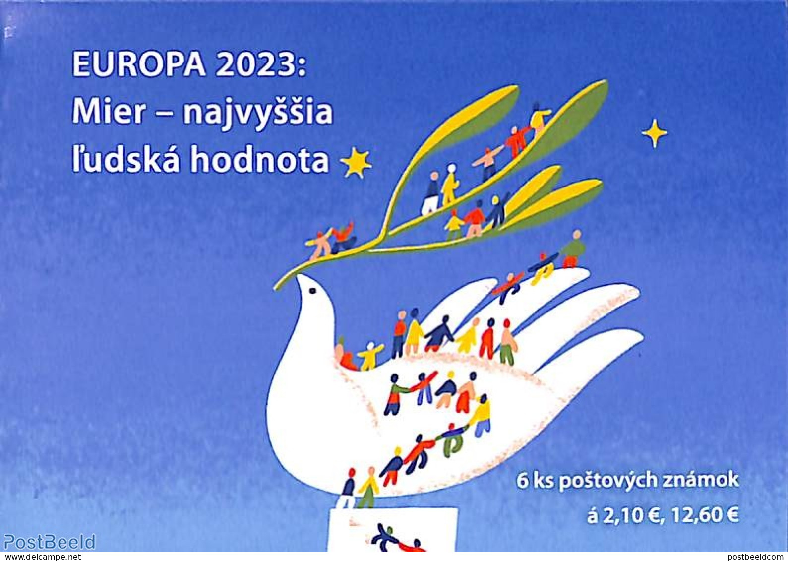 Slovakia 2023 Europa, Peace Booklet S-a, Mint NH, History - Various - Europa (cept) - Peace - Stamp Booklets - Joint I.. - Nuovi