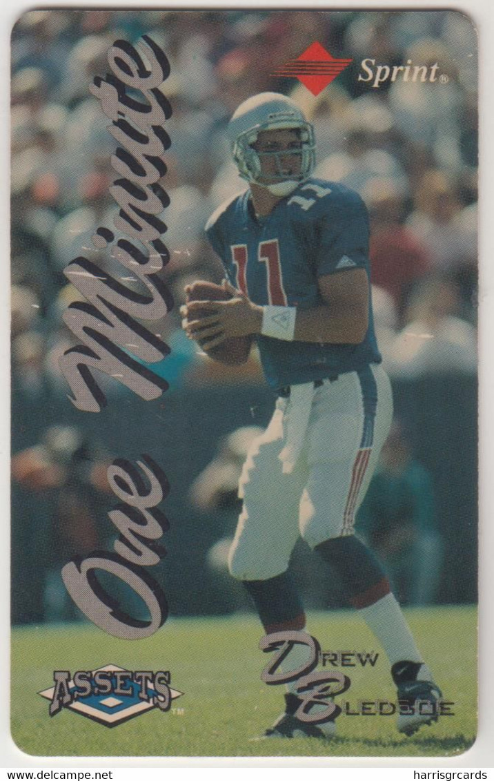 USA - Drew Bledsoe ,Sprint Prepaid Card, Tirage 20.605, 12/94, Mint - Sprint