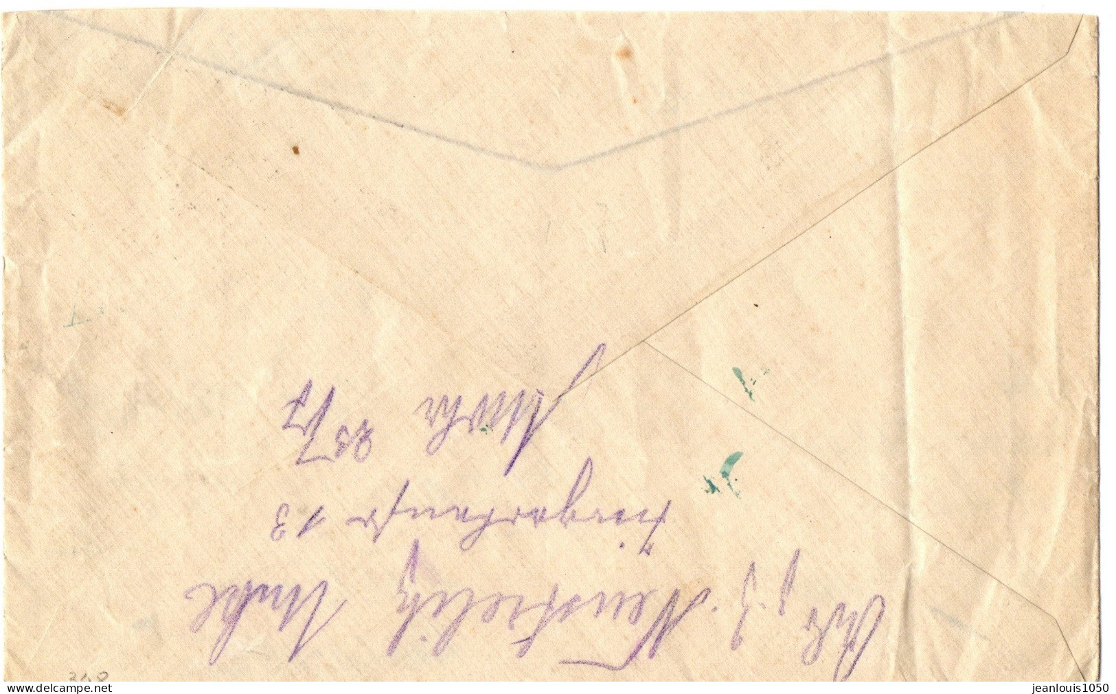 ALLEMAGNE REICH FELDPOST LETTRE OBLITEREE MARINE SCHIFFPOST N°2 21 7 1916 - Feldpost (portvrij)