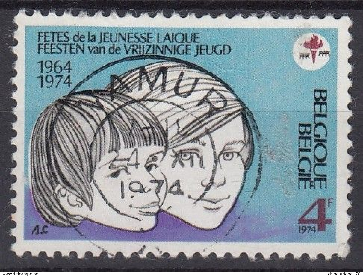 FETES De La JEUNESSE LAIQUE FEESTEN Van De VRIJZINNIGE JEUGD Cachet Namur - Used Stamps