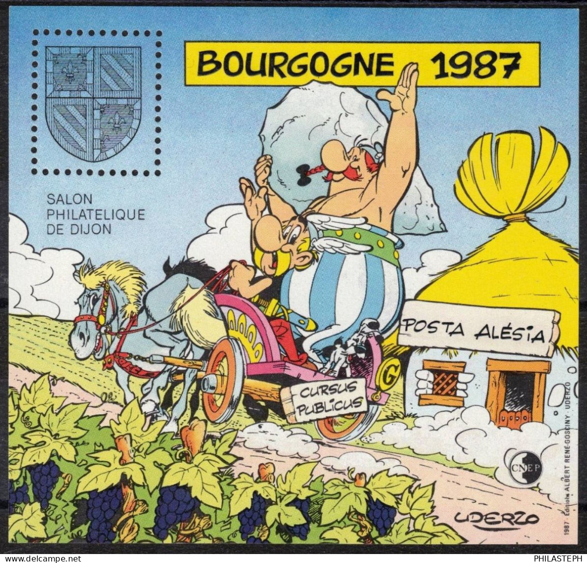 FRANCE CNEP N° 8 -  BOUGOGNE 1987 - Salon Philatélique De Dijon - Astérix Et Obélix - Uderzo - Neuf ** - CNEP