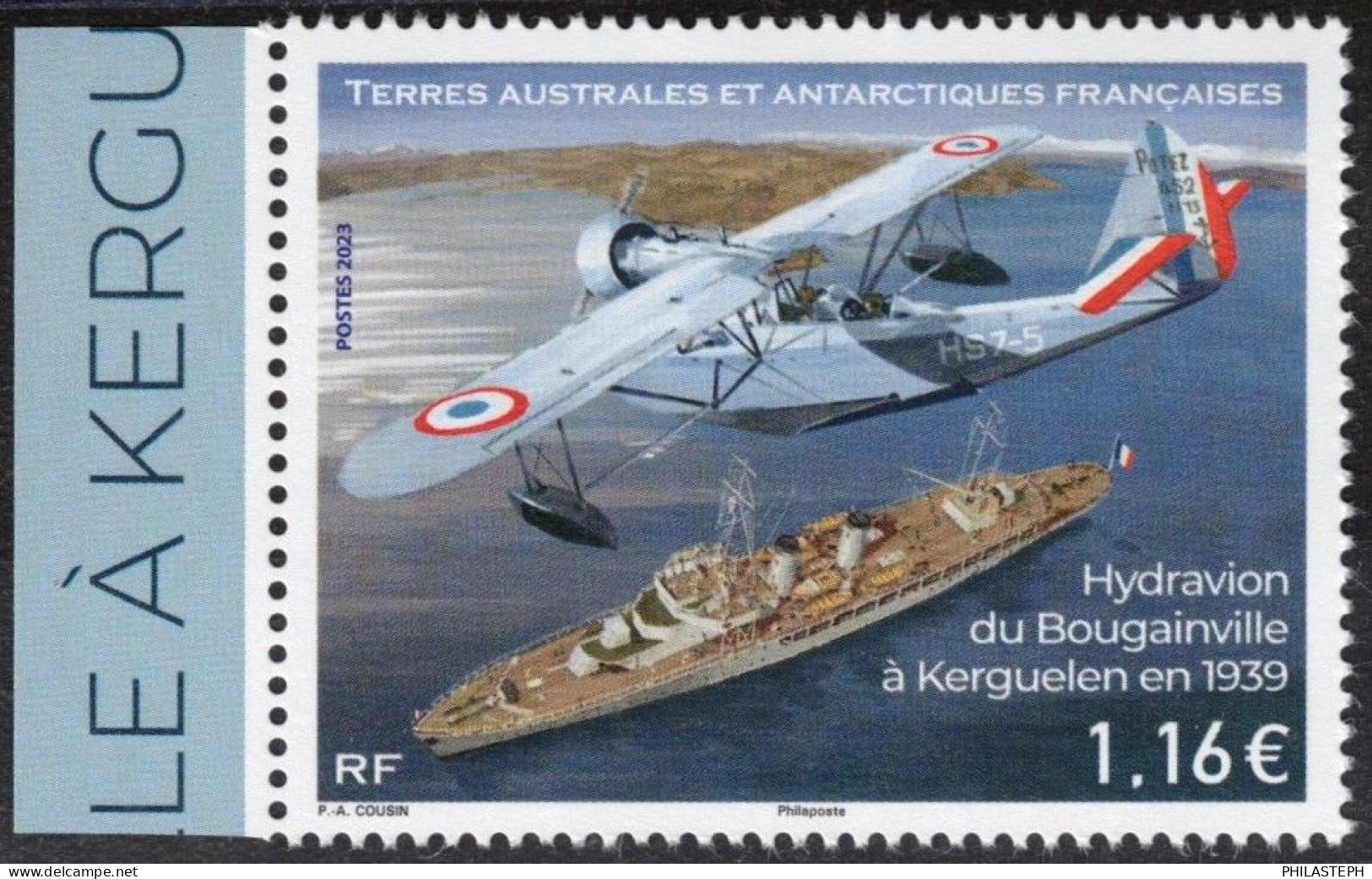 TAAF 2023 - Hydravion Du Bougainville à Kerguelen En 1939 - POTEZ 452 - N° 13 - HS7-5  - Neuf ** - Ungebraucht