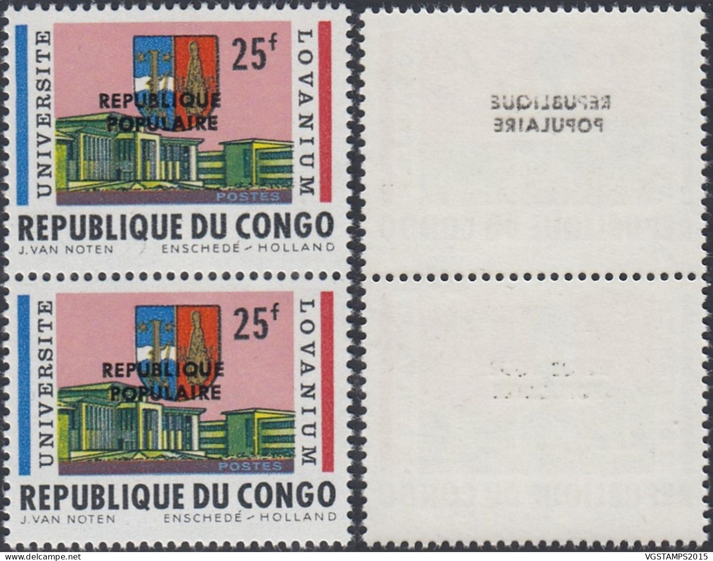 Congo Belge 1964 - Stanleyville - Timbres Neufs. COB. Nr.: 20. Impression Recto/Verso. (EB)  AR-02202 - Nuovi