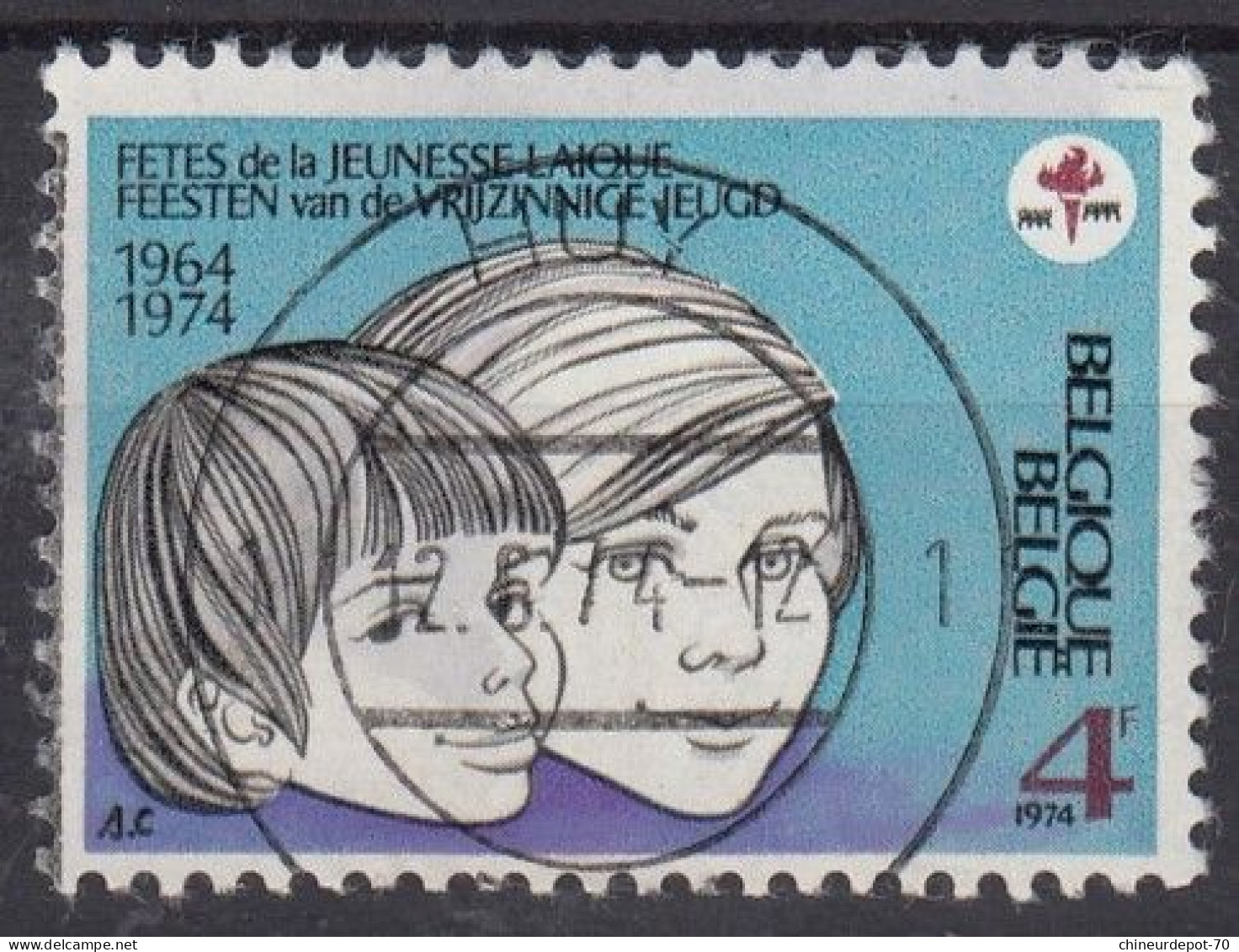 FETES De La JEUNESSE LAIQUE FEESTEN Van De VRIJZINNIGE JEUGD Cachet Huy - Used Stamps