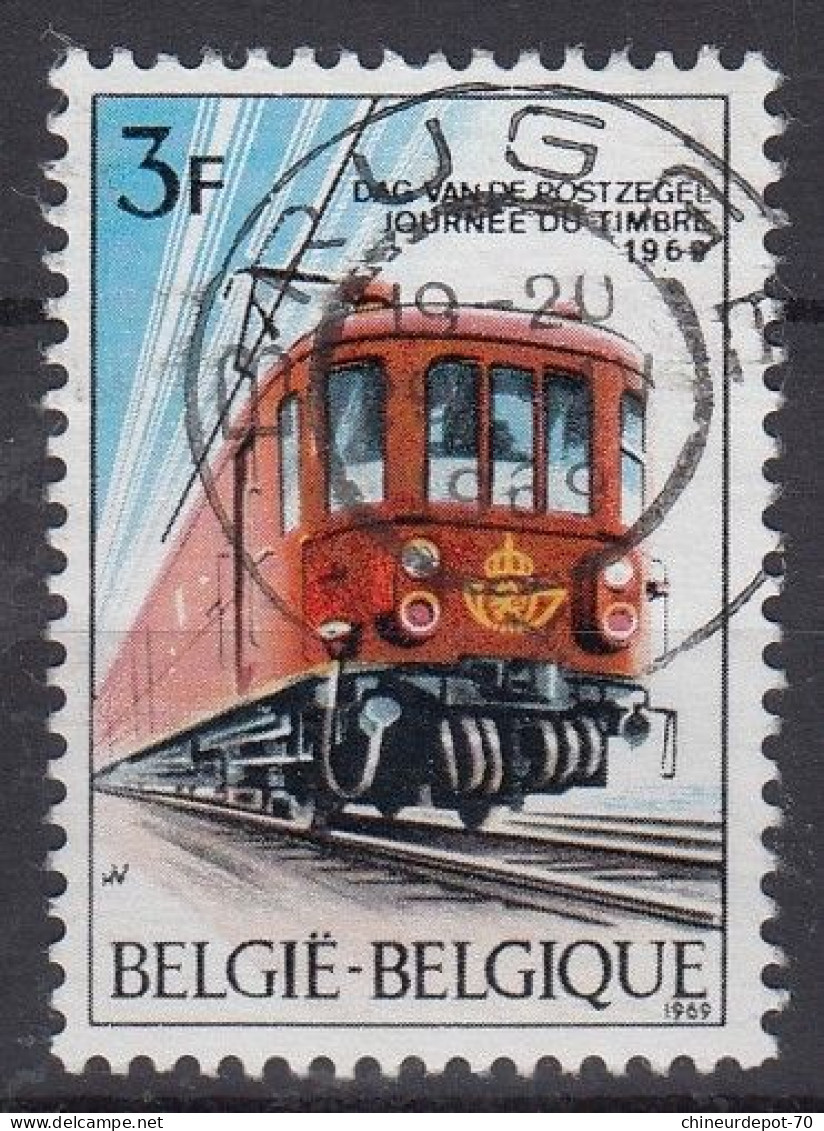 JOURNEE DU TIMBRE Train Cachet Brugge - Used Stamps