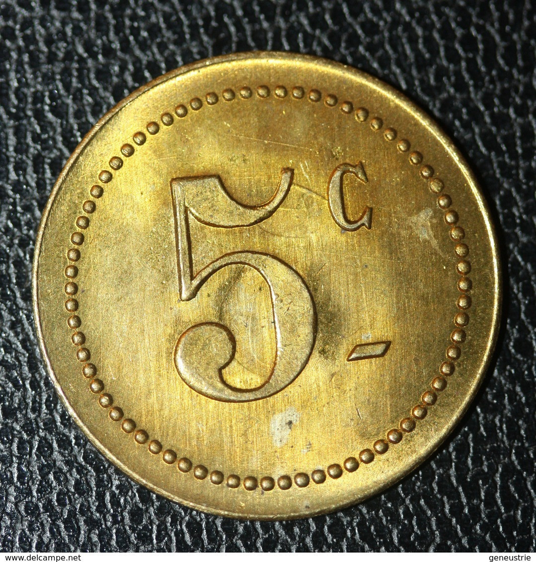 Jeton De Nécessité "5c Casino Municipal De Cannes" Token Casino - Casino