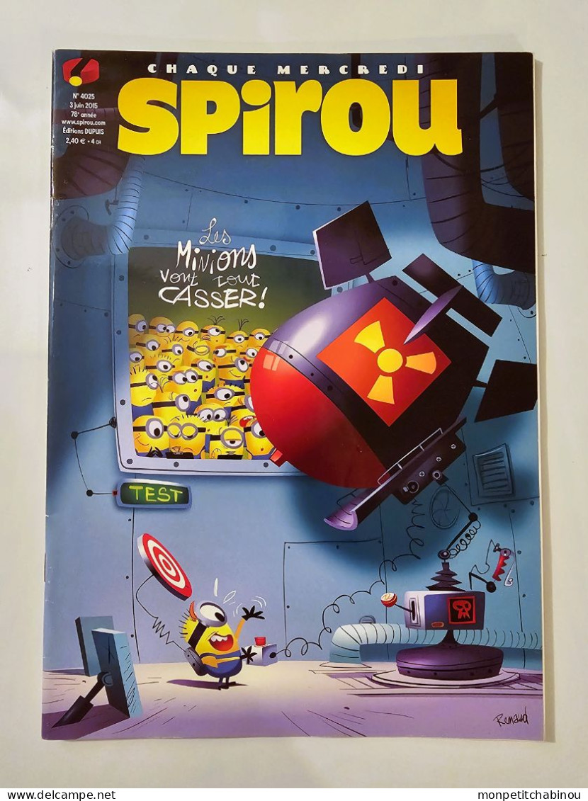 SPIROU Magazine N°4025 (3 Juin 2015) - Spirou Magazine