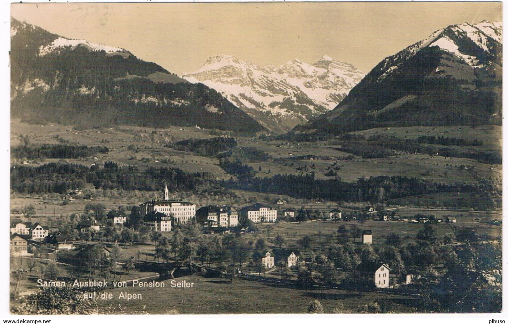 CH-8497  SARNEN : Ausblick Von Pension Seller - Sarnen