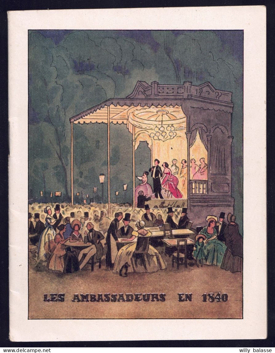 +++ REVUE - Livret LES AMBASSADEURS EN 1840 - Théâtre - Spectacle - Programme - M. ACHARD - Publicités  // - Andere & Zonder Classificatie