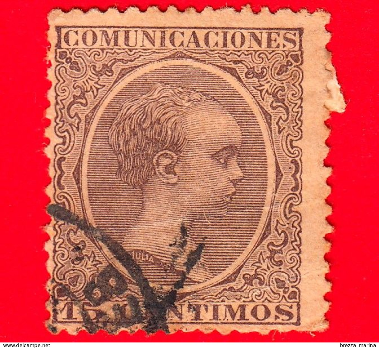 SPAGNA - Usato - 1889 - Alfonso XIII Da Bambino (Tipo Pelón) (1889-1899) - 15 - Usados