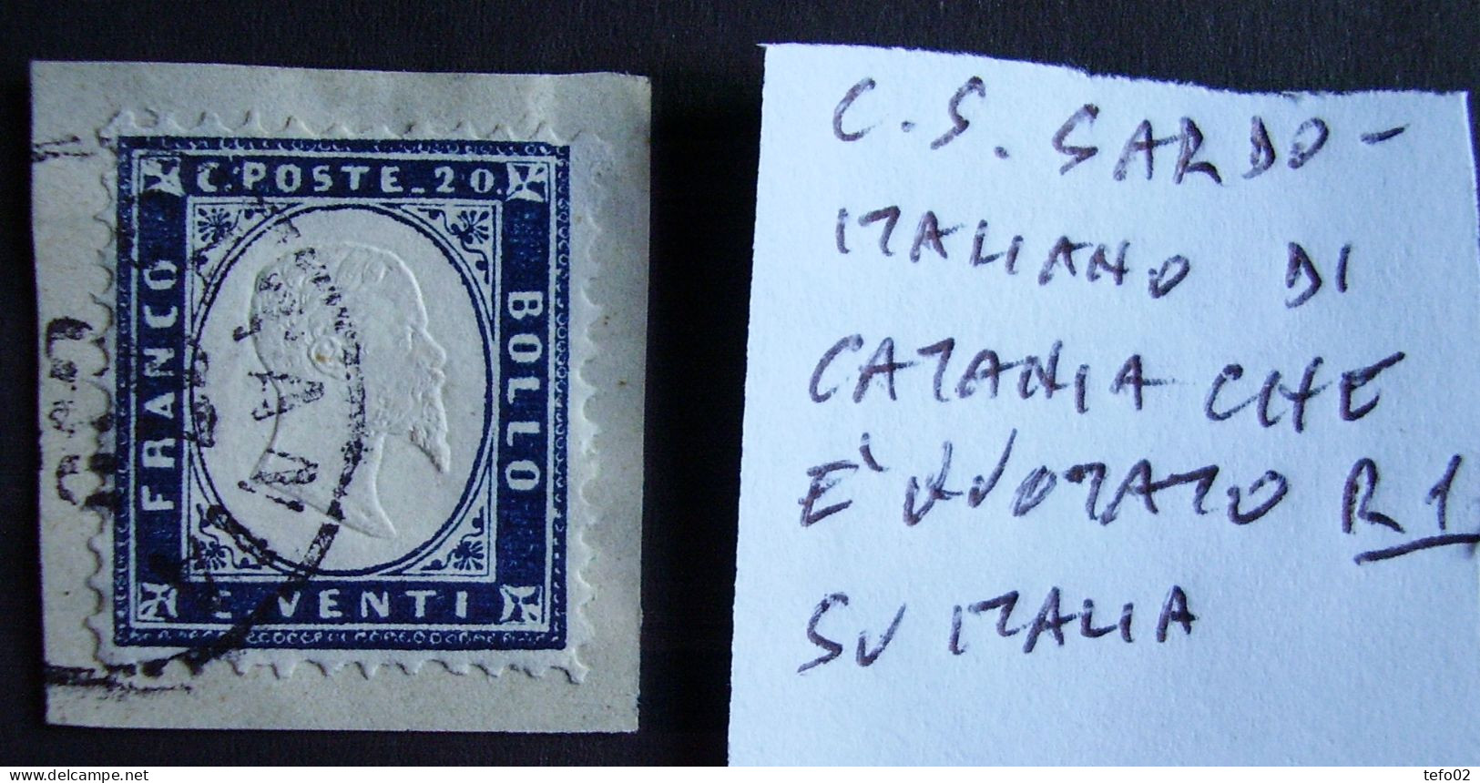 Dal Regno di Sicilia al Regno d'Italia. Lettere/annulli borbonici/sardo italiani su Sardegna/Italia