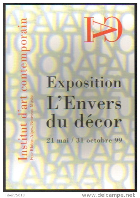Carte Postale édition "Carte à Pub" - Exposition L'Envers Du Décor - Institut D'art Contemporain - Villeurbanne - Expositions
