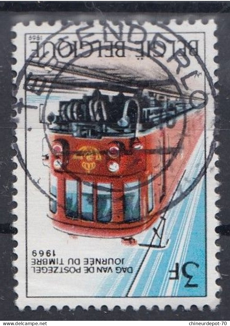 Journee Du Timbre 1969 Train Cachet Tessenderlo - Oblitérés