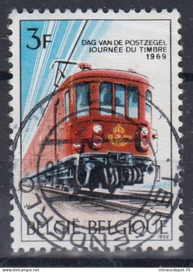 Journee Du Timbre 1969 Train Cachet Tessenderlo - Oblitérés