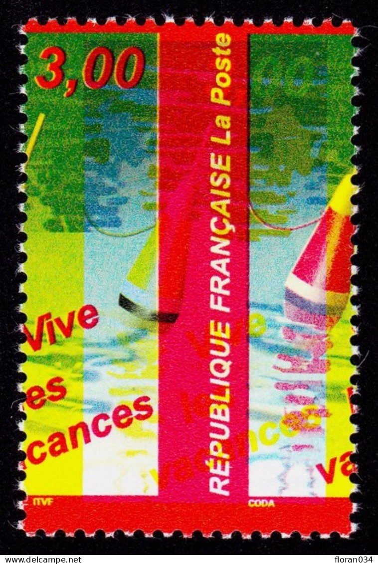 France N° 3225b (Maury) Variété Neuf ** Signé Calves - TTB Qualité - Cote 1850 Euros - Unused Stamps