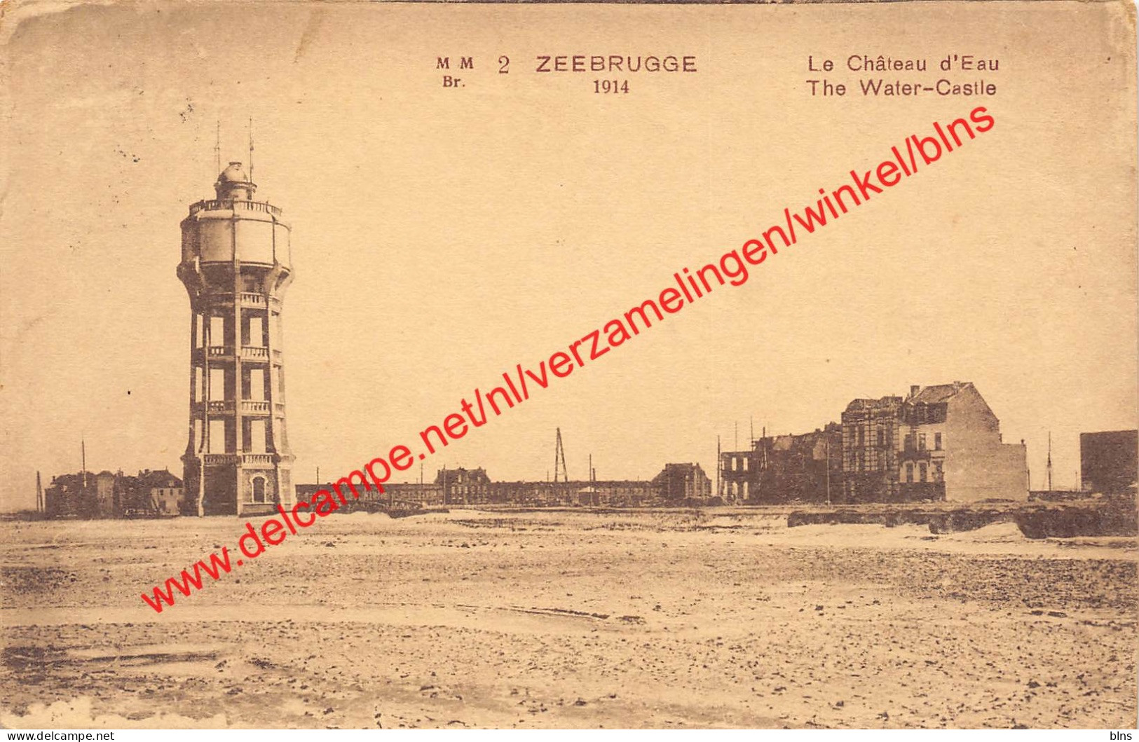 1914 - Le Château D'Eau - Watertoren - Zeebrugge - Zeebrugge