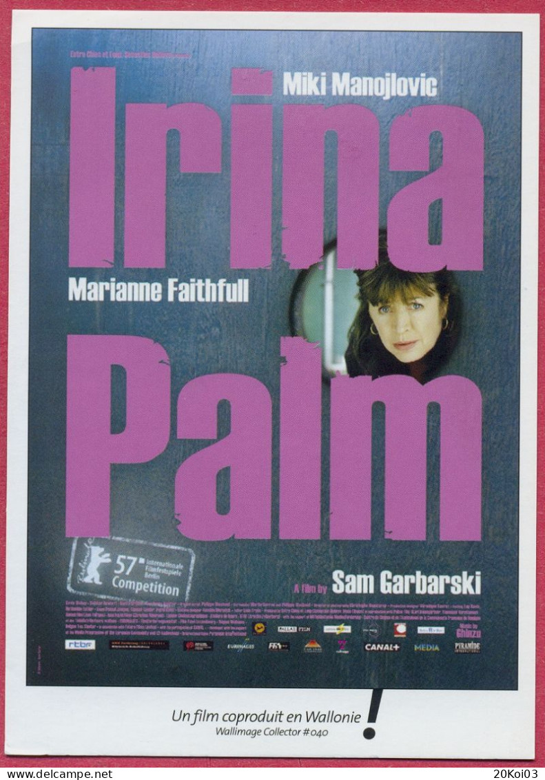 Irina Palm De Sam Garbarski, Marianne Faithfull, Wallonie, Publicité Pub (en +/-2007) Cpc - Affiches Sur Carte