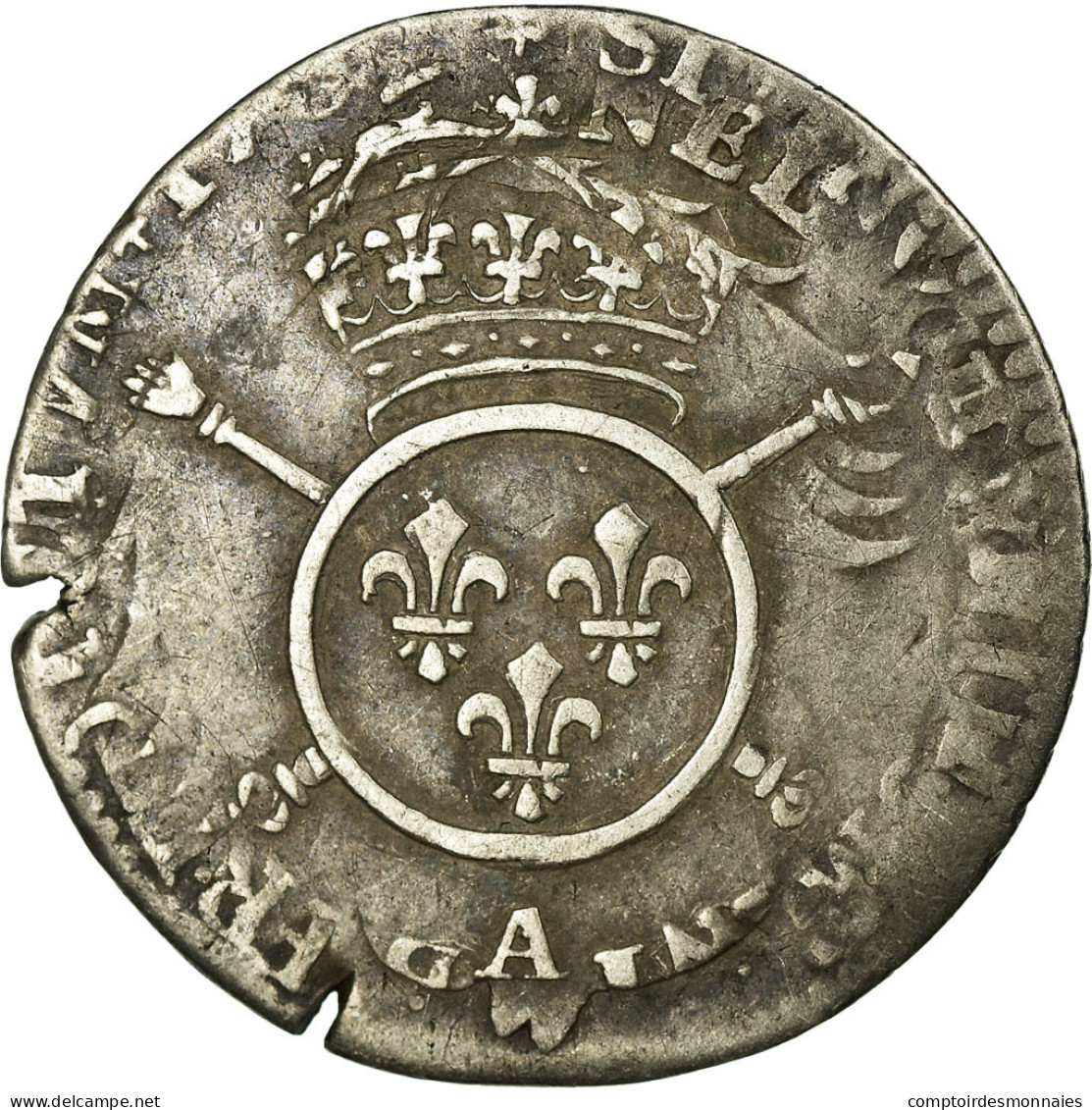 Monnaie, France, Louis XIV, 1/12 Écu Aux Insignes, 1/12 ECU, 10 Sols, 1702 - 1643-1715 Ludwig XIV.