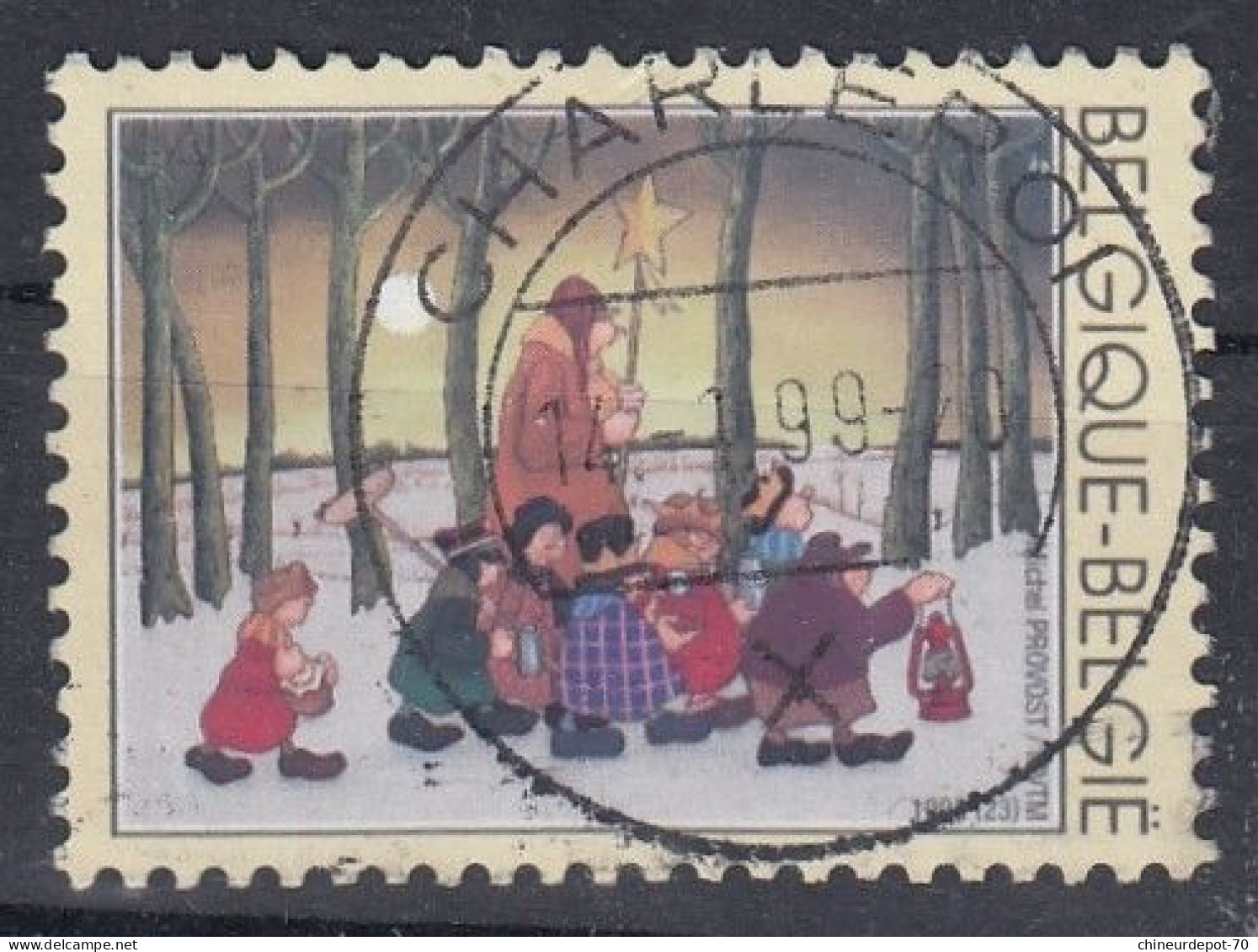 Michel PROVOST 1998 CACHET Charleroi - Used Stamps