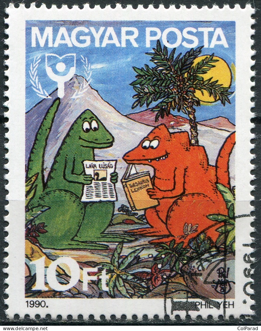 HUNGARY - 1990 - STAMP CTO - International Literacy Year - Unused Stamps