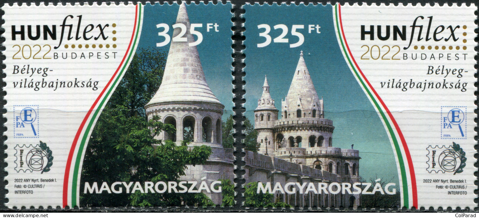 HUNGARY - 2022 - SET MNH ** - HUNFILEX 2022: Fisherman's Bastion - Unused Stamps