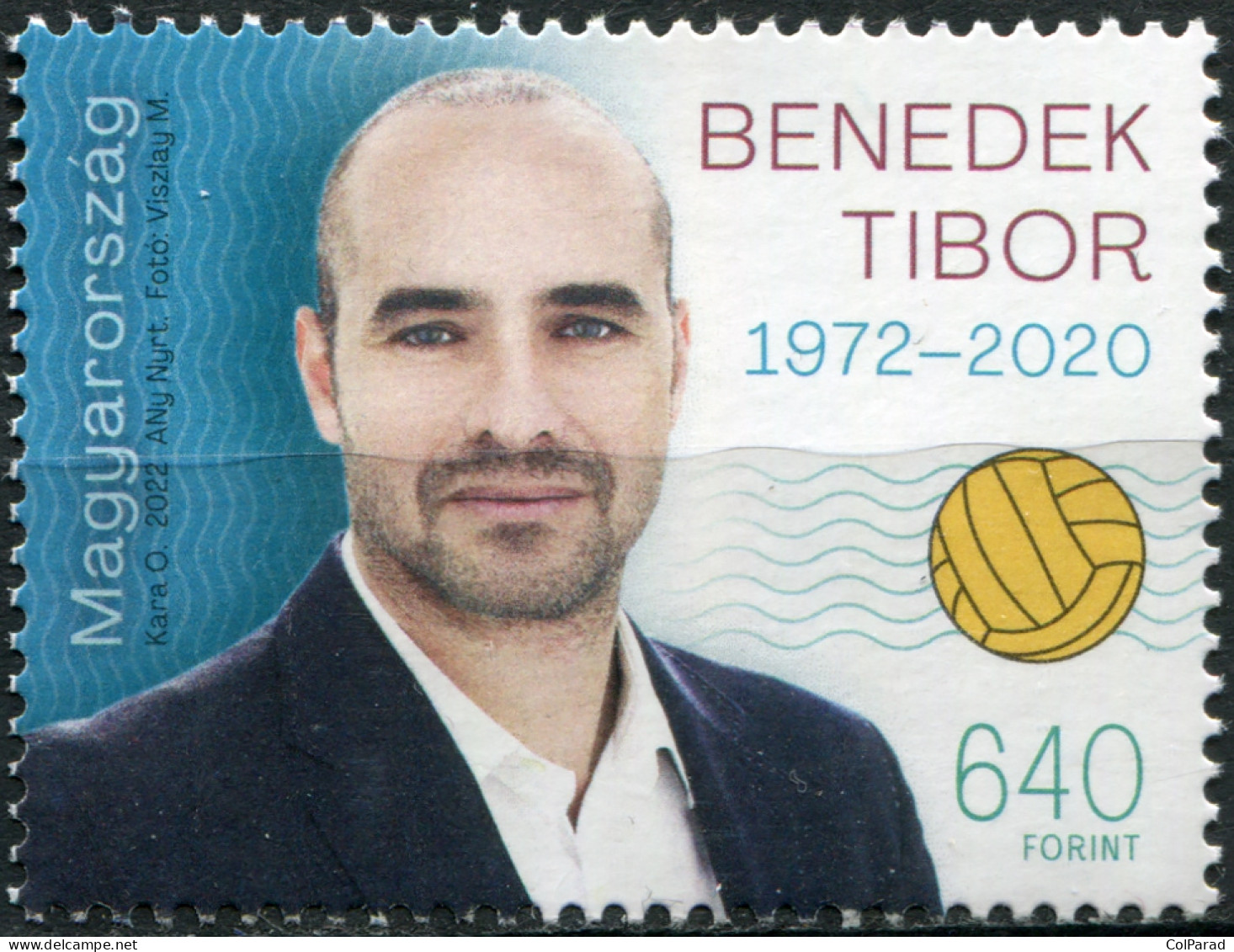 HUNGARY - 2022 - STAMP MNH ** - Tibor Benedek, Water Polo Player - Unused Stamps