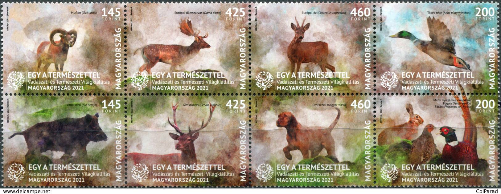 HUNGARY - 2021 - BLOCK MNH ** - "One With Nature" World Of Hunting Exhibition - Nuovi