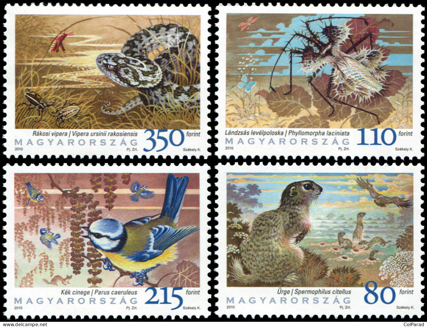 HUNGARY - 2010 - SET OF 4 STAMPS MNH ** - International Year Of Biodiversity - Unused Stamps