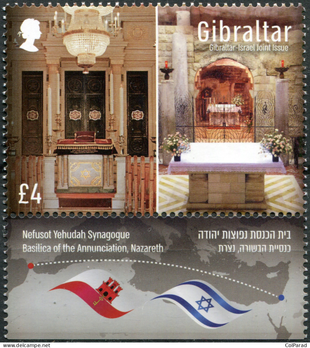 GIBRALTAR - 2022 - STAMP MNH ** - Religious Edifices - Gibraltar