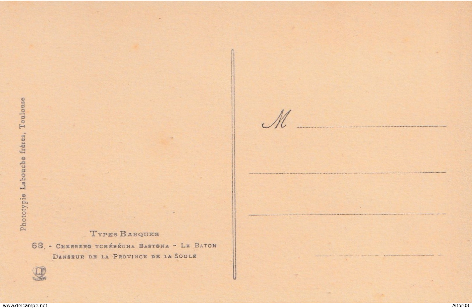 RARE CP NEUVE ANNEES 1900/30 CHERRERO TCHEREONA BASTONA . TRES BELLE - Mauleon Licharre