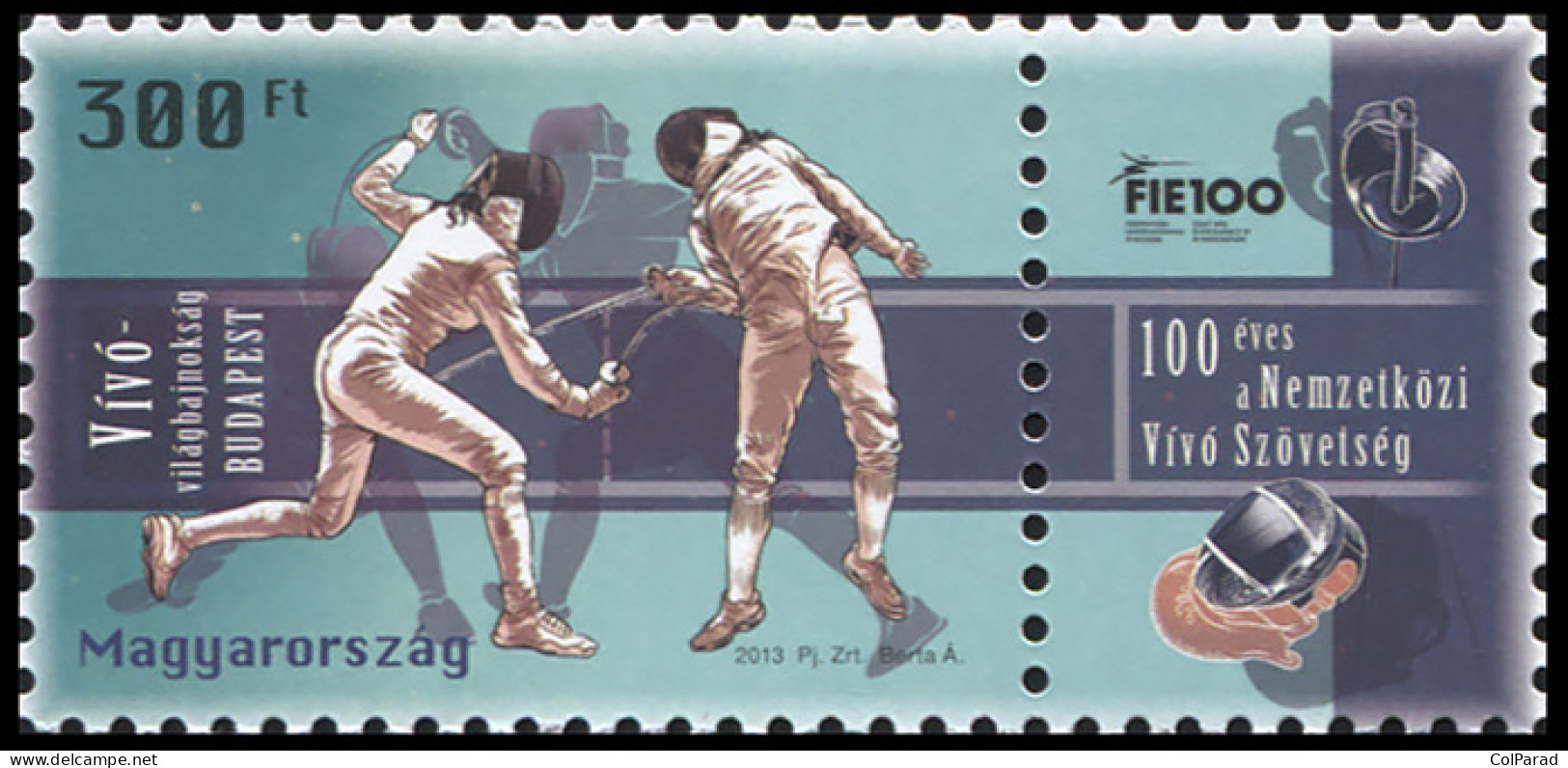 HUNGARY - 2013 - BLOCK MNH ** - World Fenching Championships, Budapest - Unused Stamps