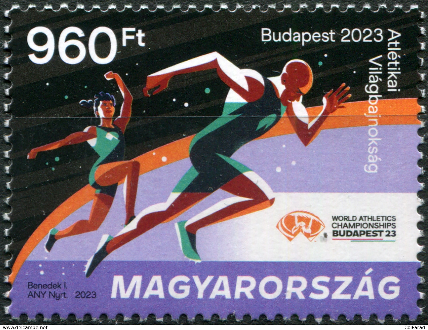 HUNGARY - 2023 - STAMP MNH ** - World Athletics Championships, Budapest - Unused Stamps