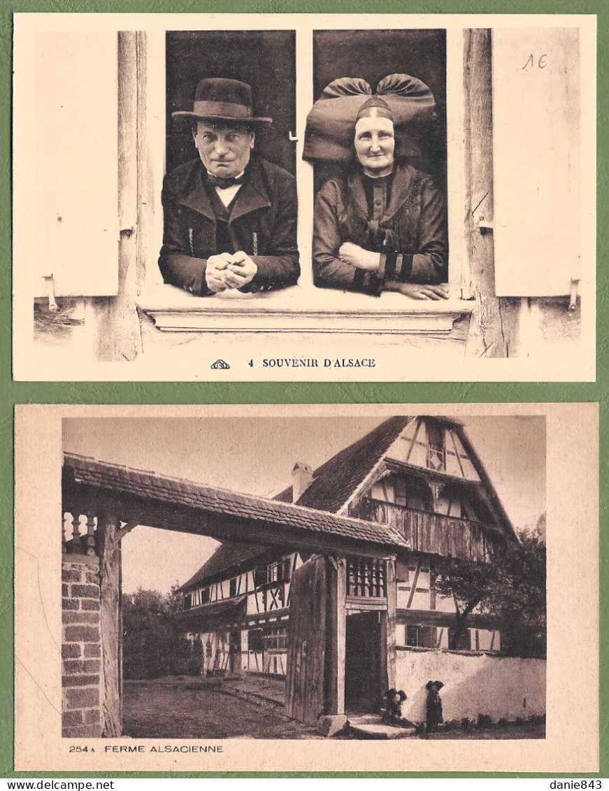 Bon lot de 60 CPA/CPSM  FOLKLORIQUE D'ALSACE LORRAINE - Costumes, scènes de vie, habitat & quelques fantaisies