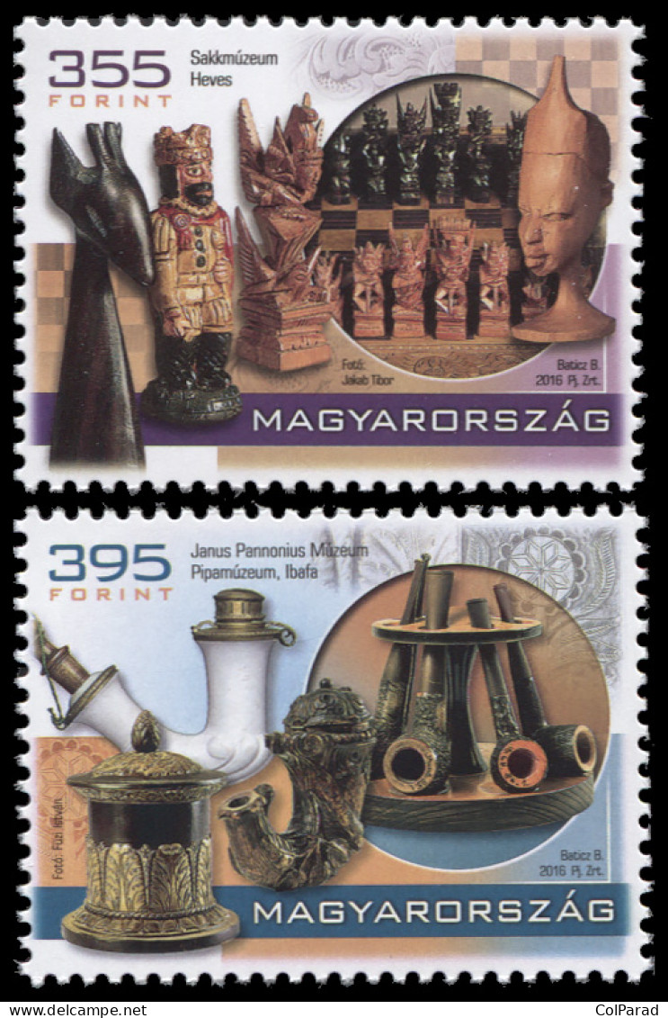 HUNGARY - 2016 - SET OF 2 STAMPS MNH ** - Treasures Of Hungarian Museums - Neufs