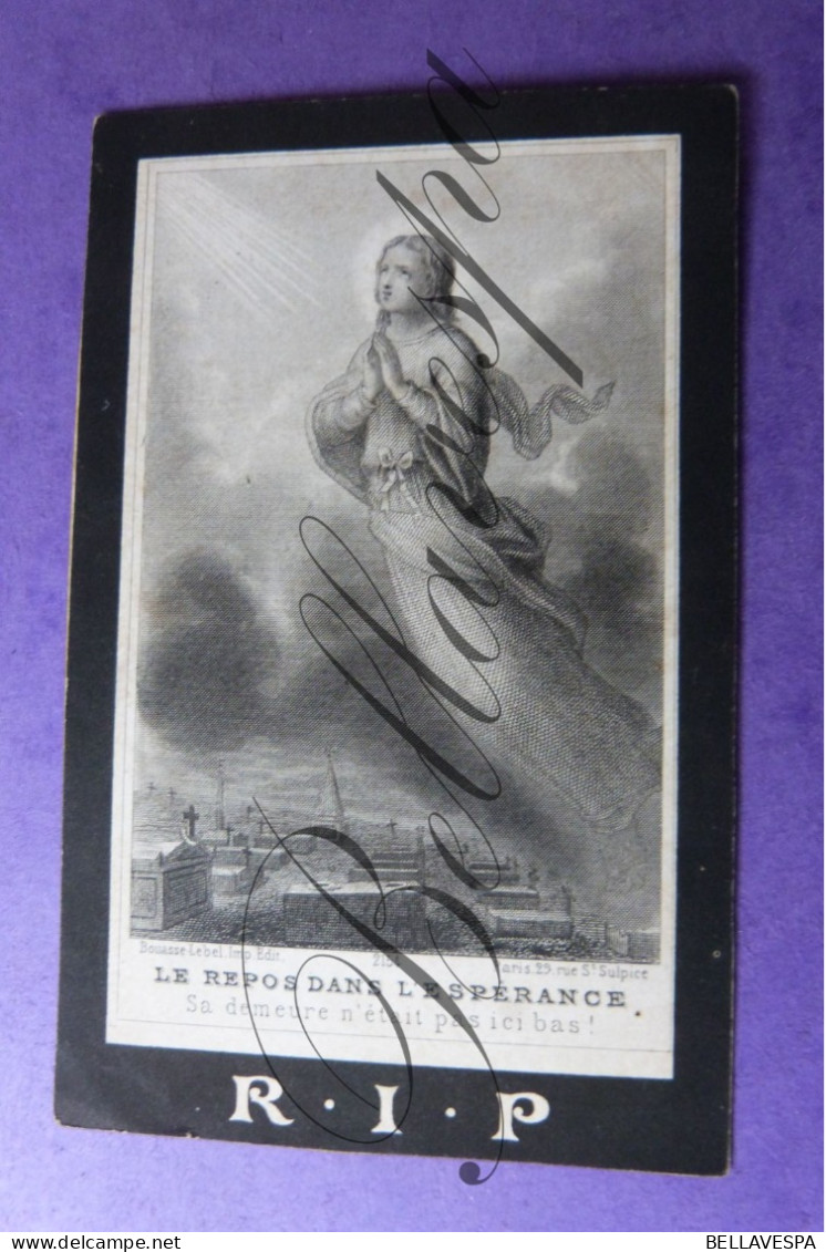 Marie COLLARD Epouse Evrard BELLEFONTAINE , Décedée Pepinster 1876 - Obituary Notices