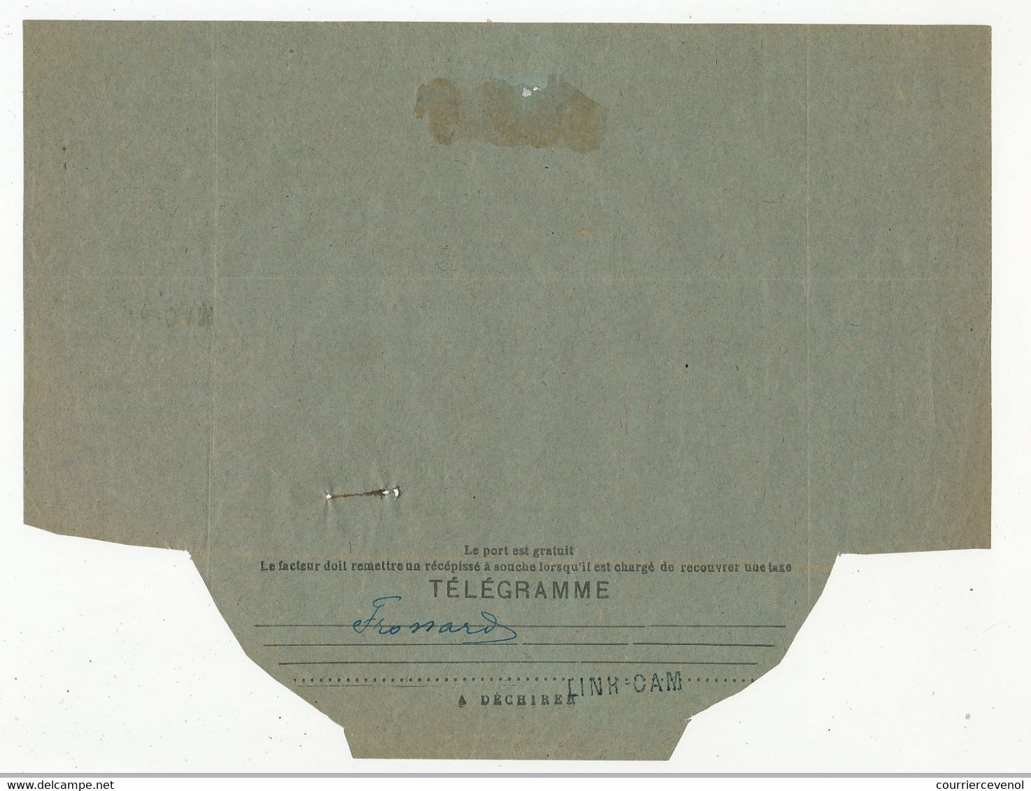 ANNAM - Deux Télégrammes Avec Cachet à Date Et Griffe Lin "LINH-CAM ANNAM" 1929 Et 1930 - Lettres & Documents