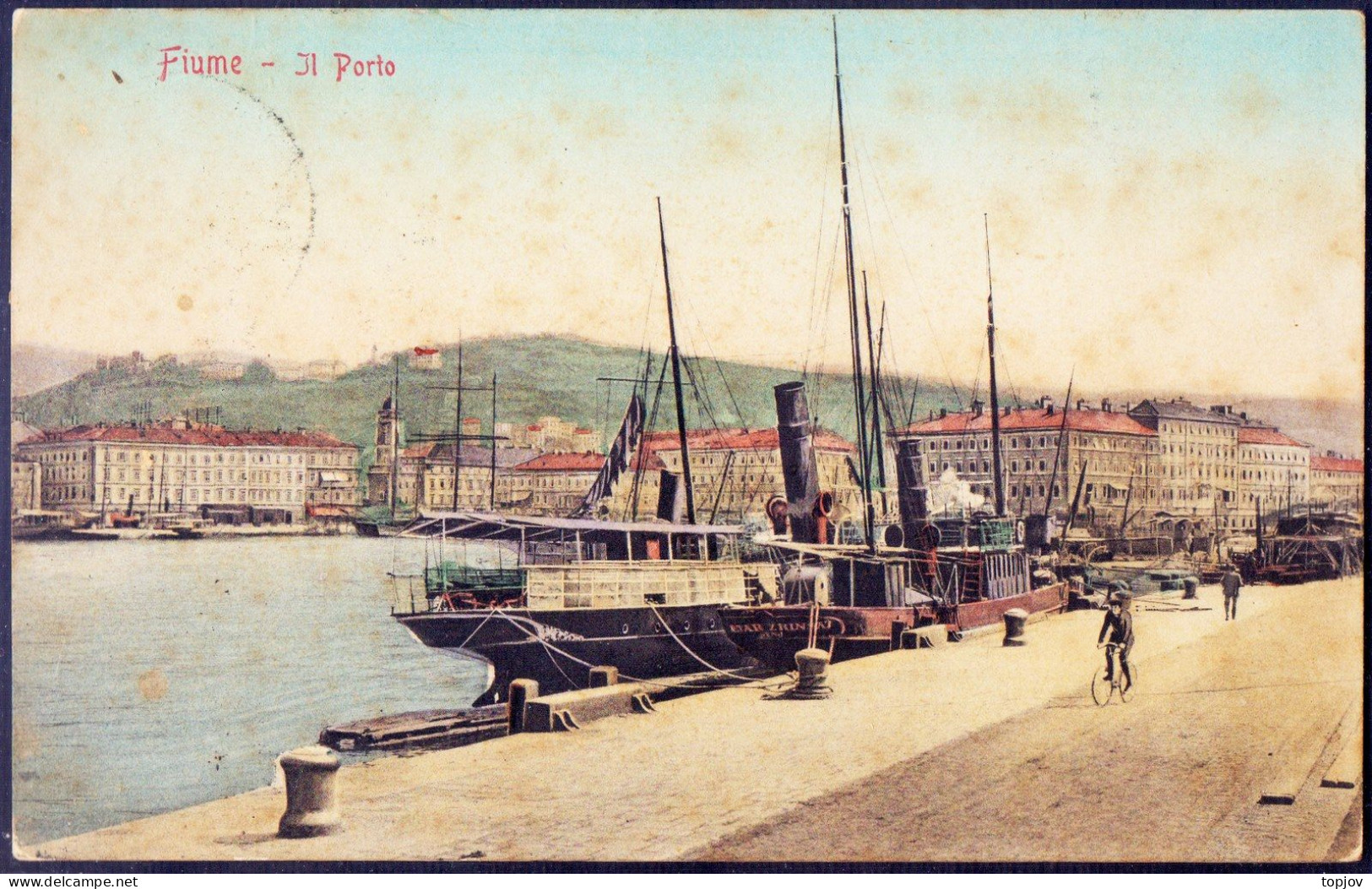 CROATIA - HRVATSKA - FIUME  RIJEKA - LUKA + Brod PETAR ZRINSKI SENJ - Edit Stengel 33854- 1907 - Croatia