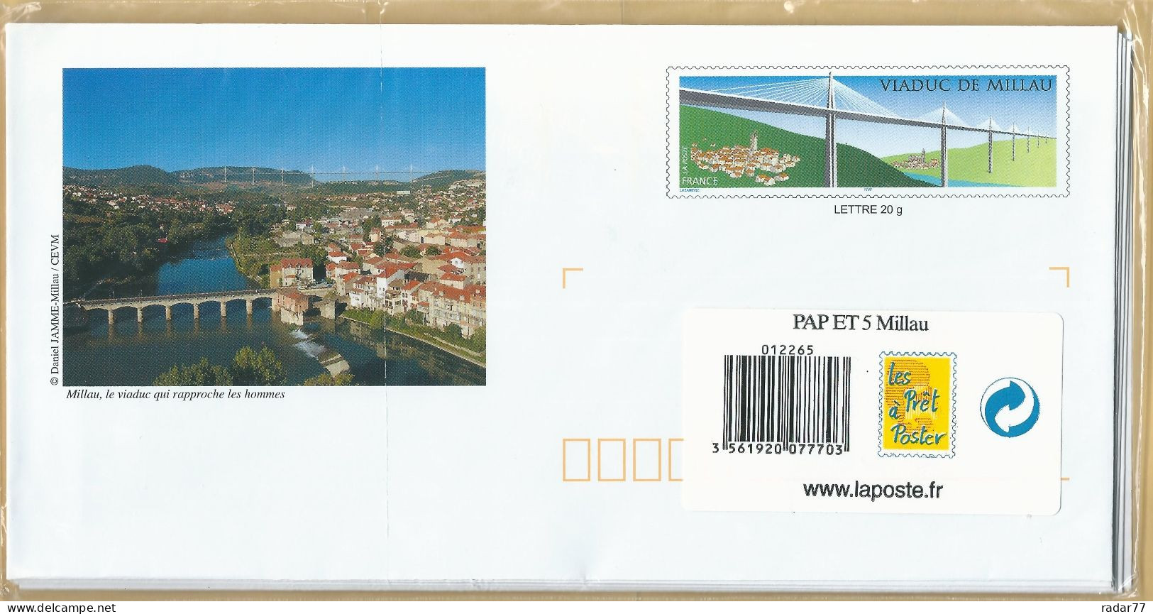 Série Des 5 PAP Millau Neufs Sous Blister (5 Visuels Différents) - Prêts-à-poster:Stamped On Demand & Semi-official Overprinting (1995-...)