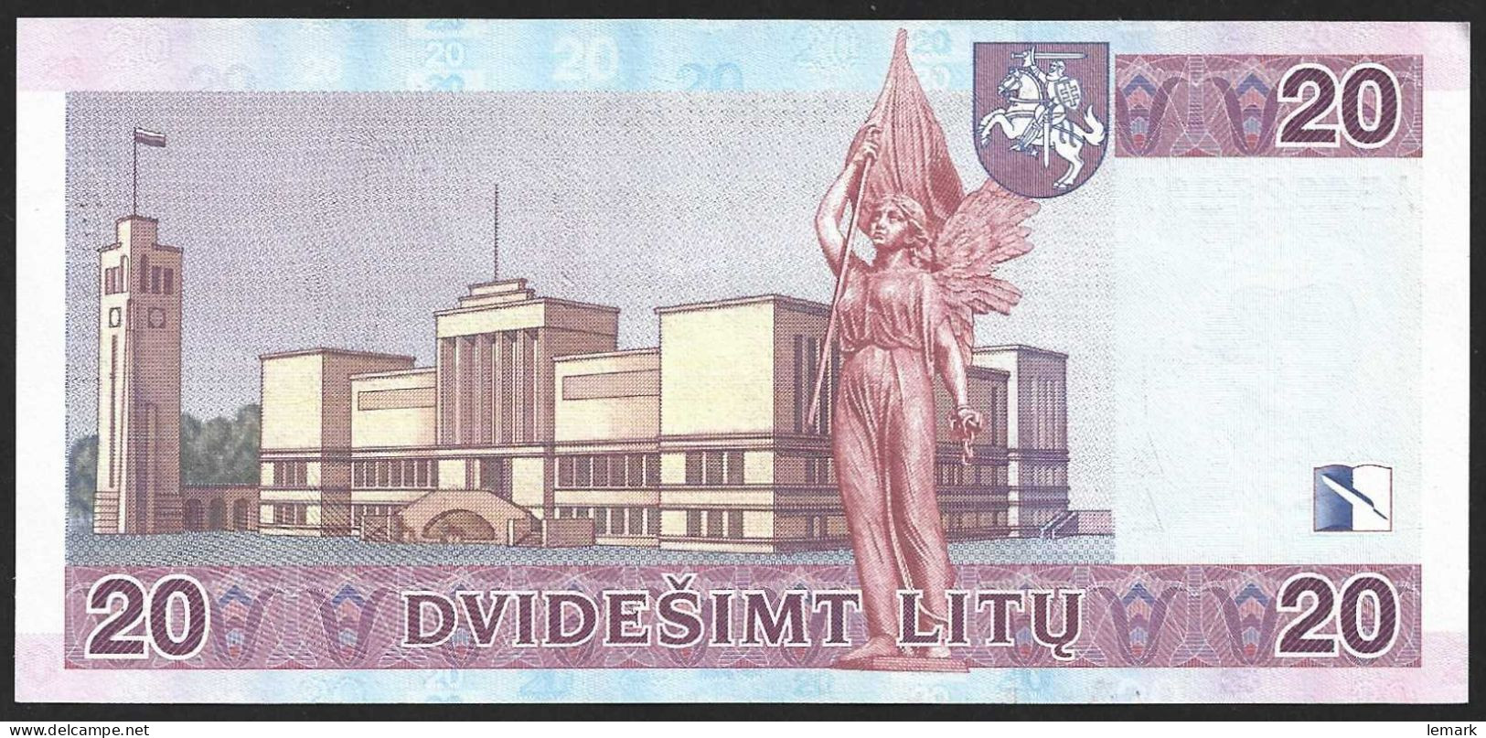 Lithuania 20 Litu 2001 P66 XF/AUNC - Litauen