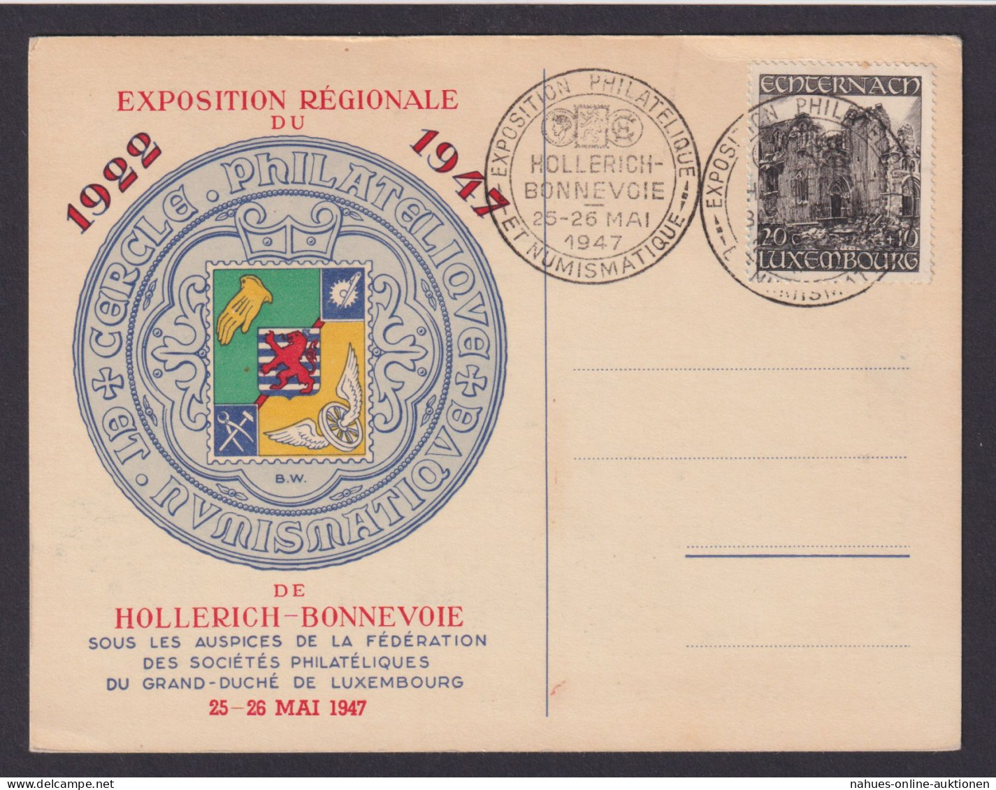 Luxemburg 417 Außergewöhnlich Beidseitg Schöne Anlasskarte Philatelie Numismatik - Storia Postale