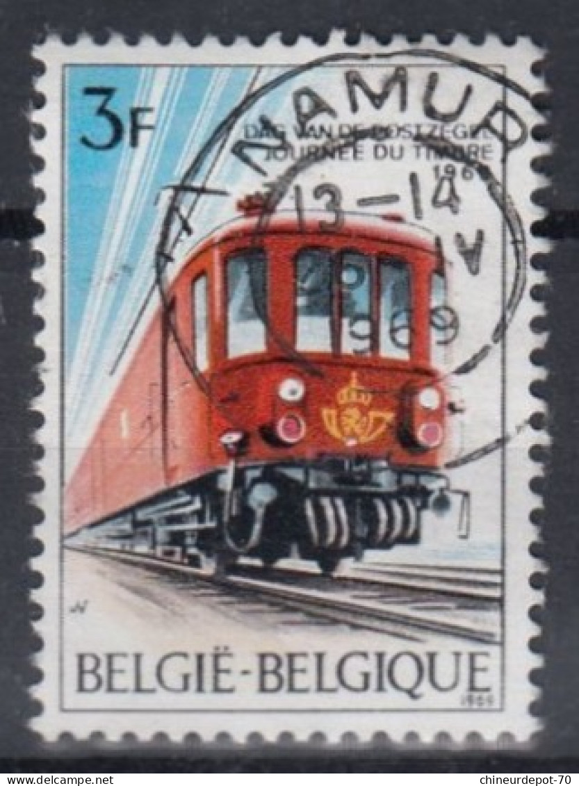 1969 Journée Du Timbre Train Cachet Namur - Used Stamps