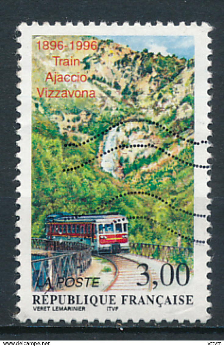 France 1996, YT 3017 (oblitéré), Centenaire De La Mise En Service Du Train Ajaccio-Vizzavona - Oblitérés