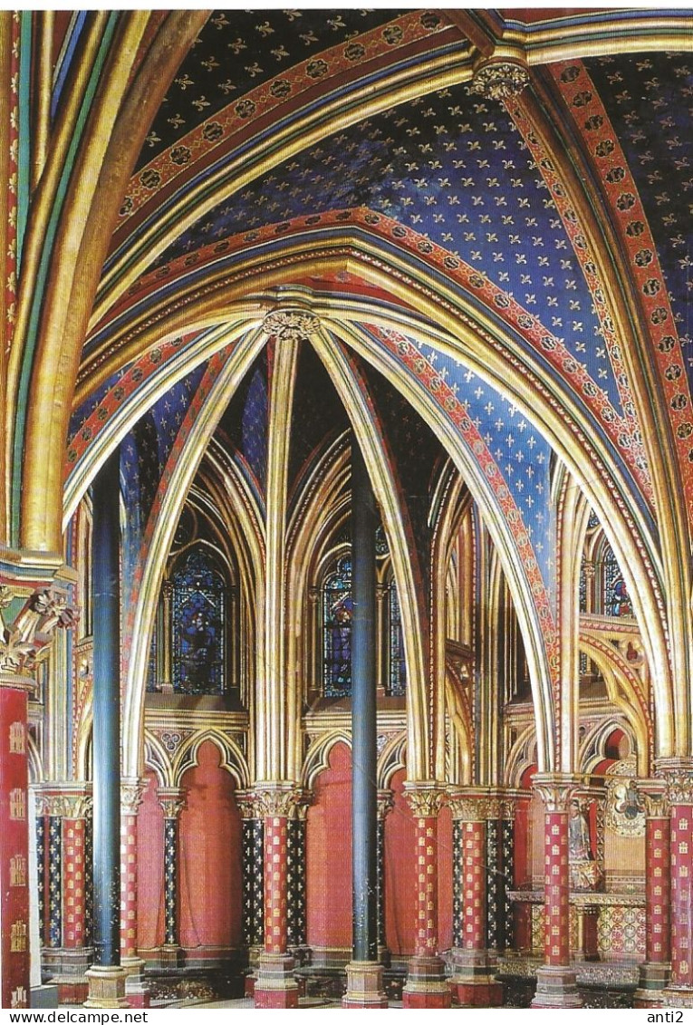 France  La Sainte Chapelle, Paris   Unused Card   Interieur - Iglesias Y Catedrales