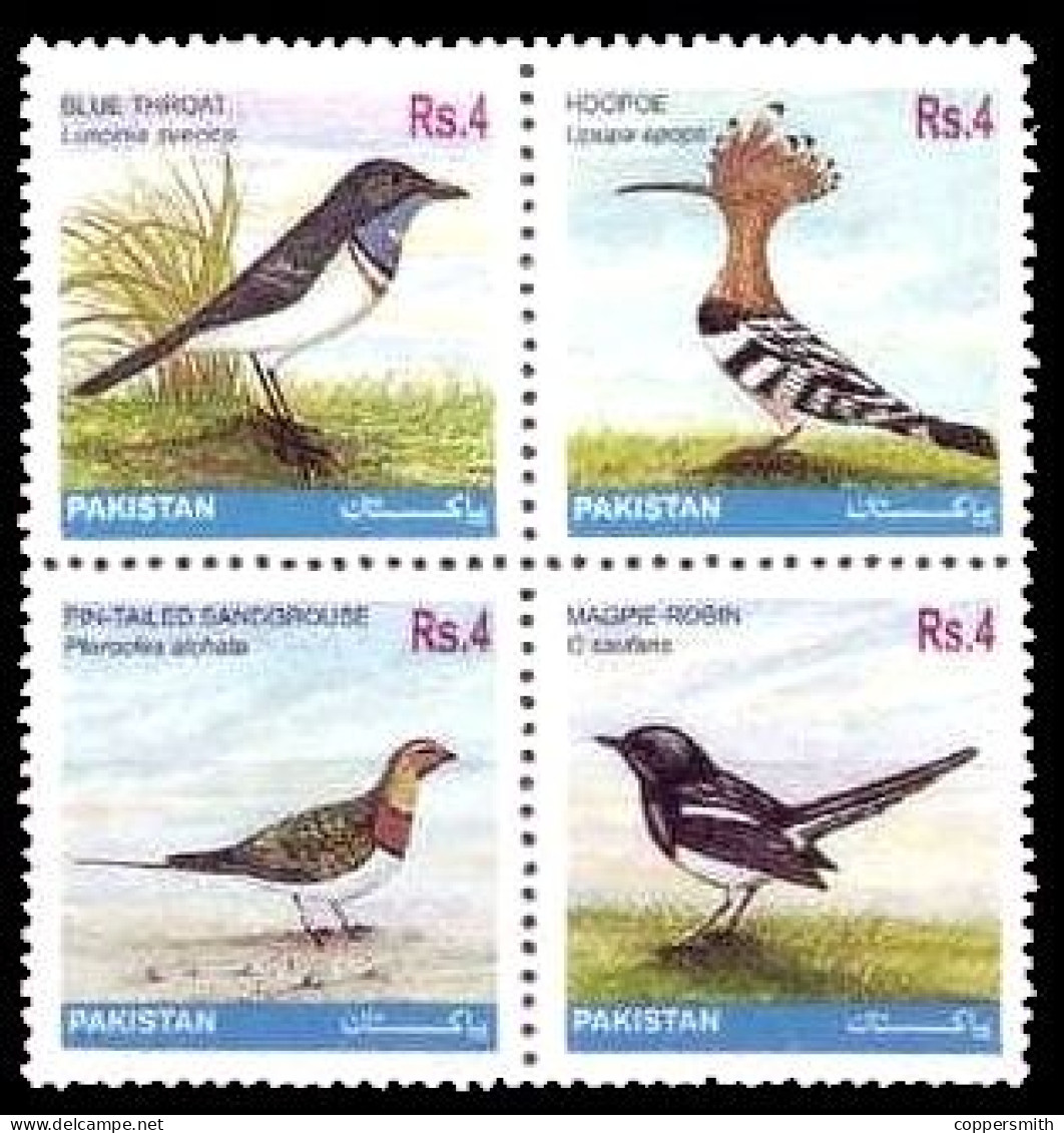 (010) Pakistan  Fauna / Animals / Birds / Oiseaux / Tiere  ** / Mnh  Michel 1107-10 - Pakistan