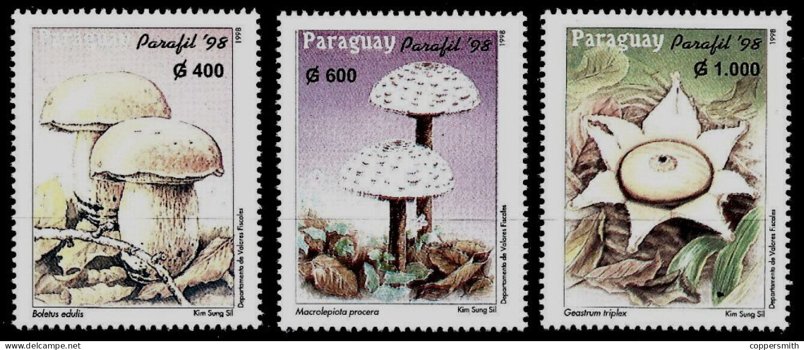 (102) Paraguay  Flora / Plants / Mushrooms / Champignons / Pilze ** / Mnh  Michel 4768-70 - Paraguay