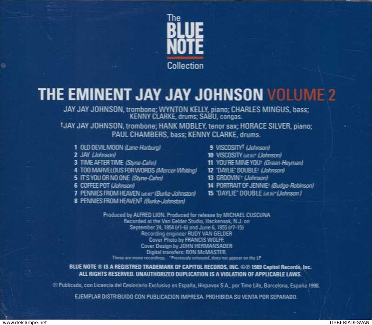 The Eminent Jay Jay Johnson - Volume 2. CD - Jazz