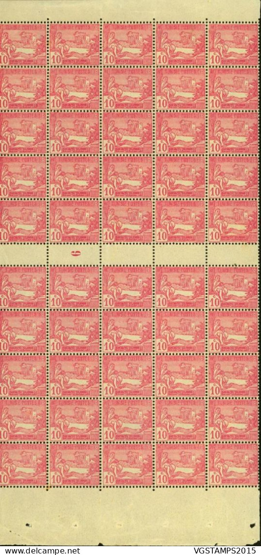 Tunisie 1926 - Colonie Française - Timbres Neufs. Yvert Nr.:100. Panneau De 40 Avec Millesime "6"+Interp. (EB) ARA-02218 - Nuevos