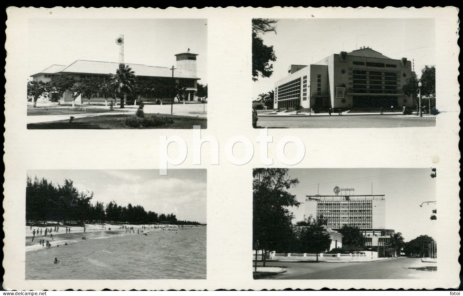 CINEMA CINE MAIL POST HOTEL REAL PHOTO POSTCARD BENGUELA AFRICA AFRIQUE CARTE POSTALE - Angola