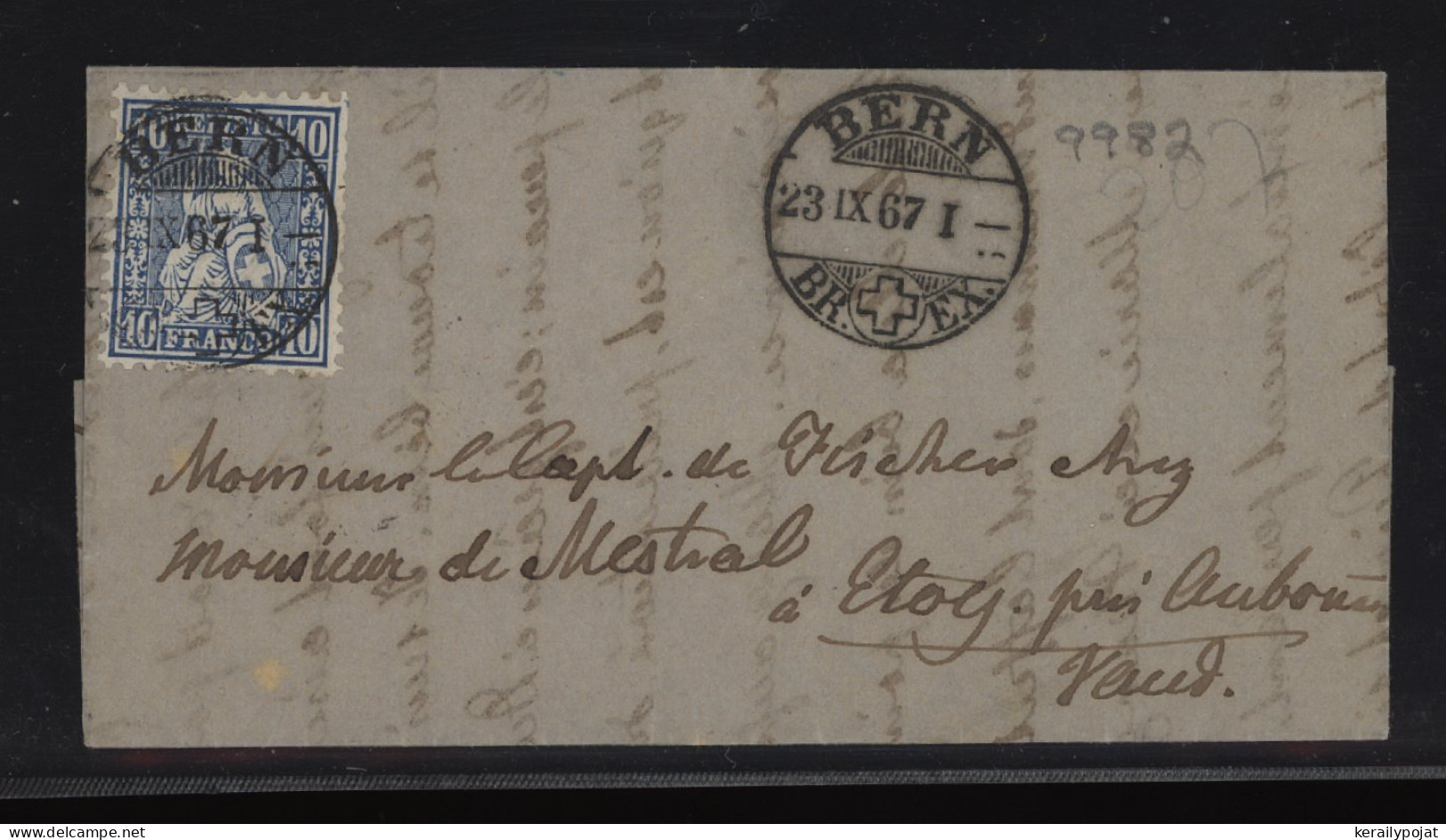 Switzerland 1867 Bern Letter__(9982) - Covers & Documents