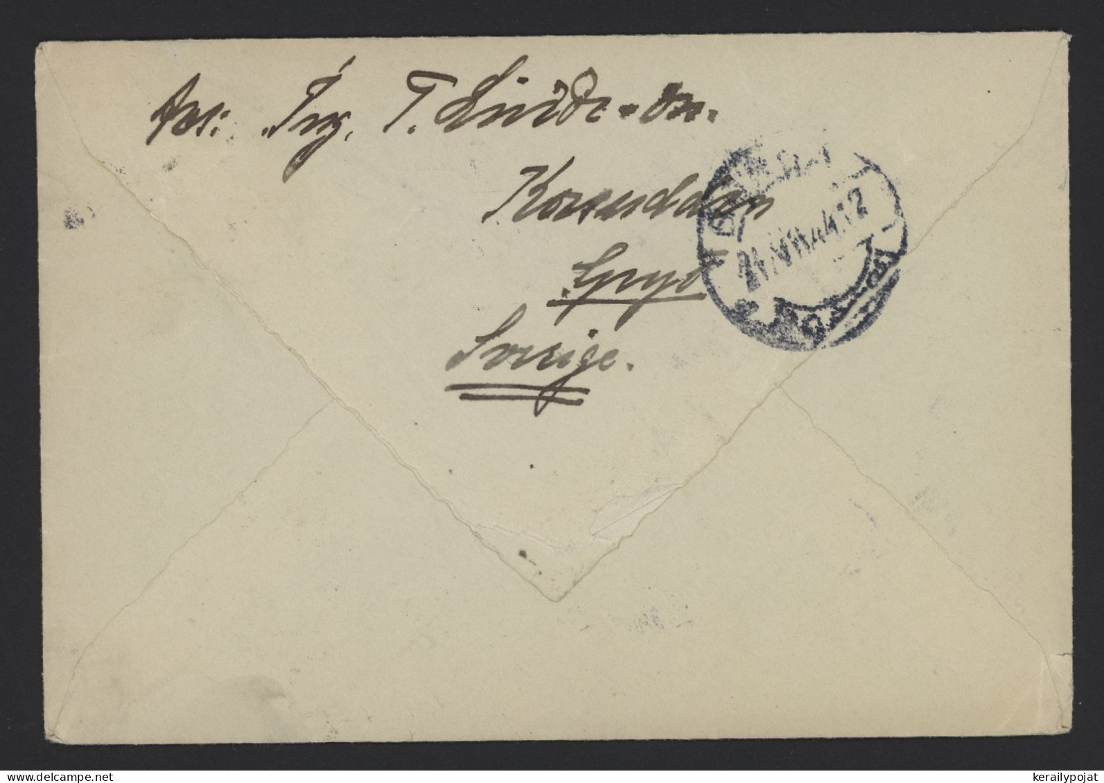 Sweden 1944 Gryt Censored Air Mail Cover To Finland__(10476) - Lettres & Documents